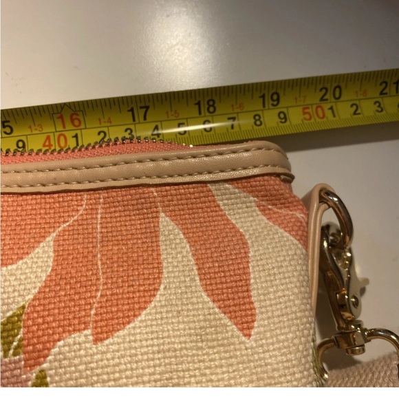 Spartina 449 Tech Tote Honey Horn Handbag Shoulder Strap Padded Vinyl Interior - Picture 12 of 15